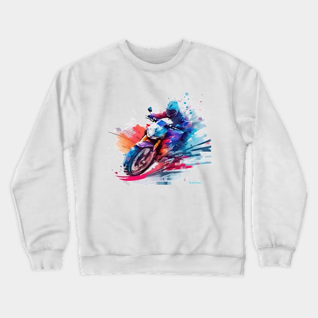 Splash of color Crewneck Sweatshirt by advmotoart